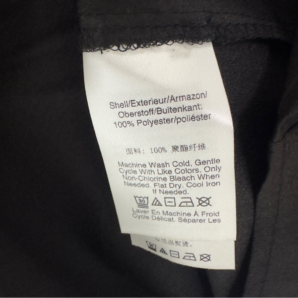 DKNY Black Long Sleeve Blouse XS – Button Down Office Work Shirt Career Top - Picture 4 of 6